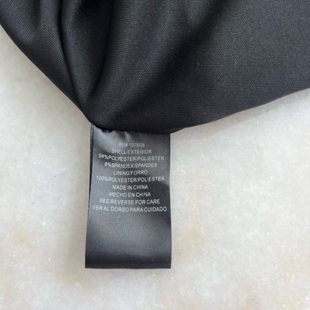 DEAL! $20! Chetta B Textured Black Dress Scoop Fit Flare Flirty Knee Length - Picture 6 of 7